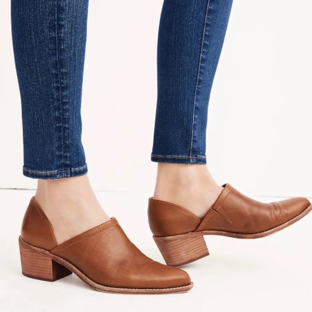 Madewell Brady Lowcut Bootie English Saddle Size 9.5